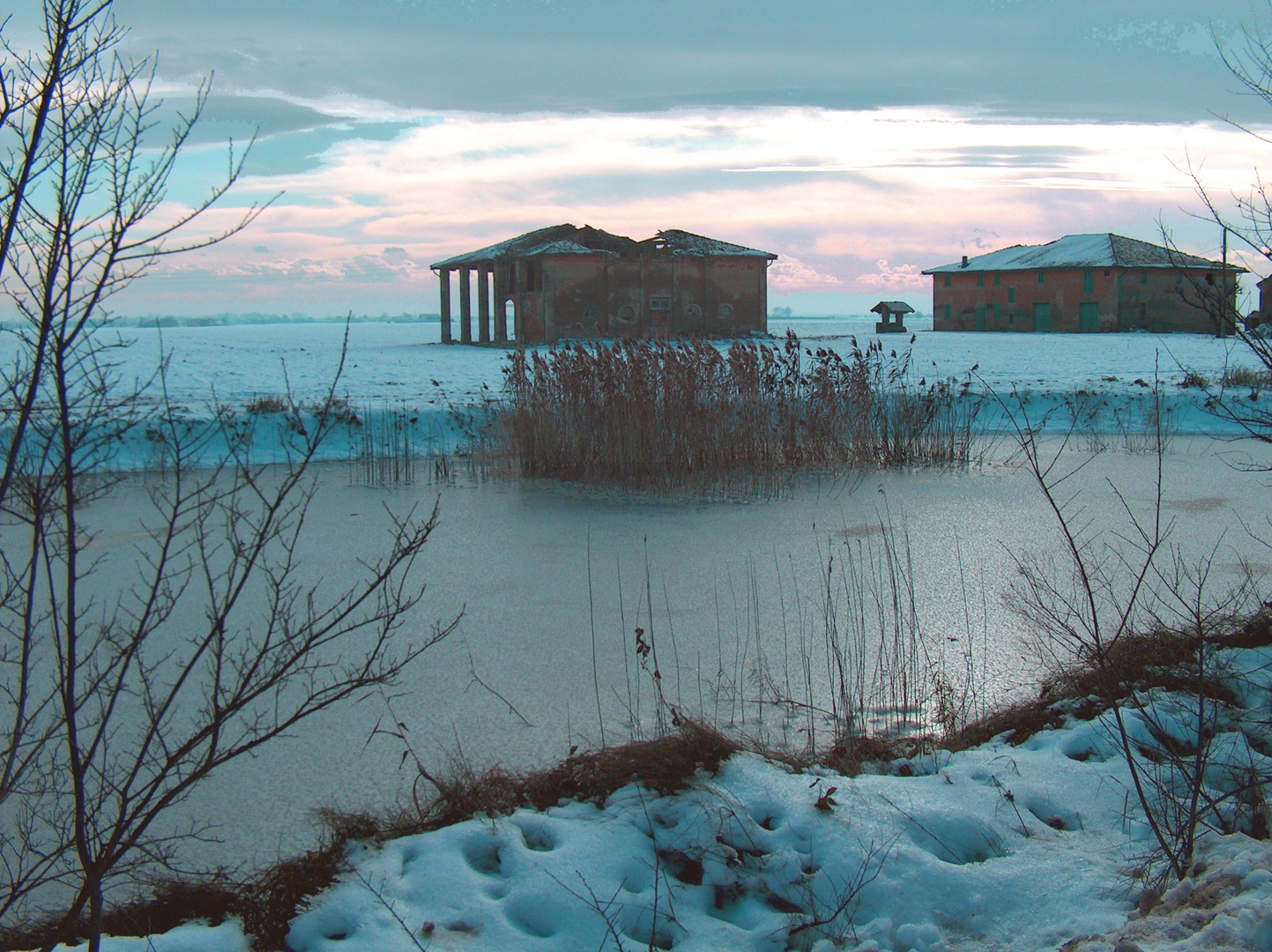 Nevicata nella bassa Bolognese