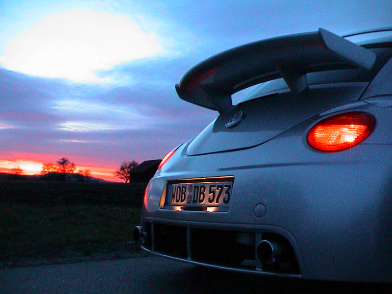 New Beetle RSI im Sonnenuntergang