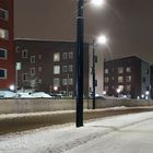 New buildings and public transport street