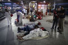 New Delhi -Railway Station, early in the morning