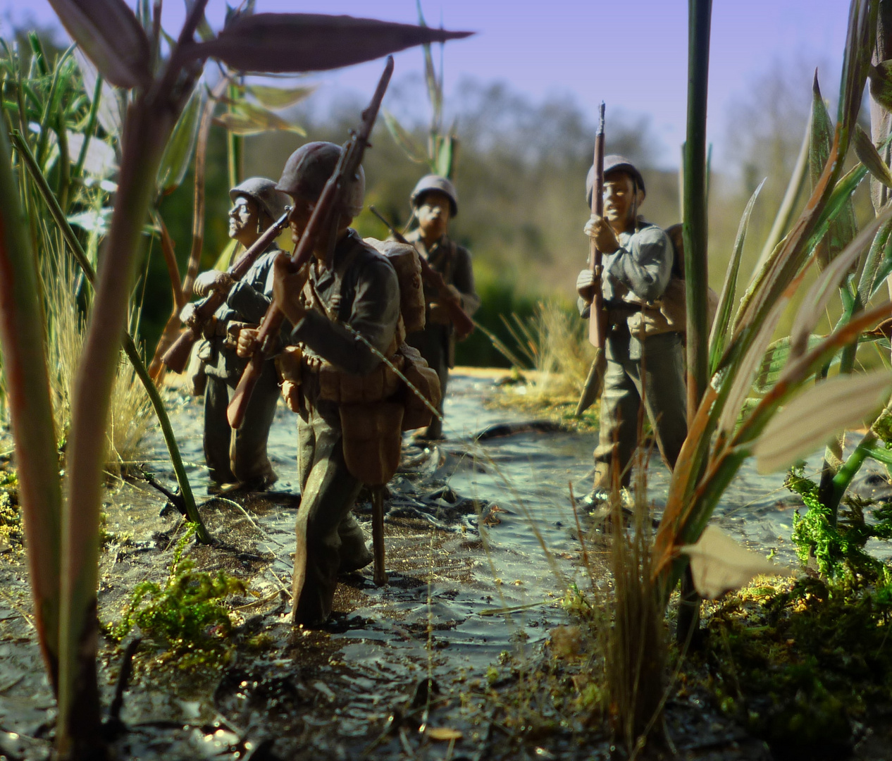 New Guinea campaign 1942 - US Jungle Patrol