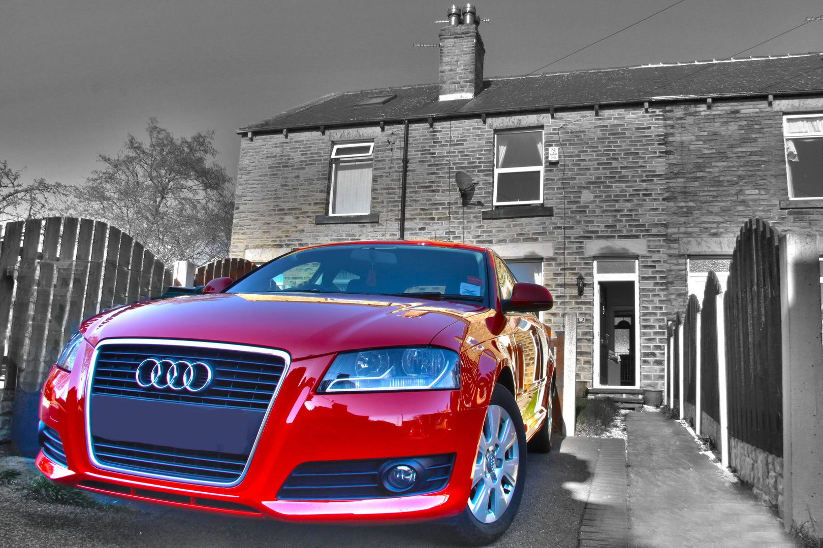 New red Audi