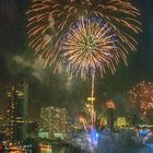 New Year's Eve fireworks over Chao Phraya