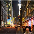 New York 2011,  West 42nd street, por la noche