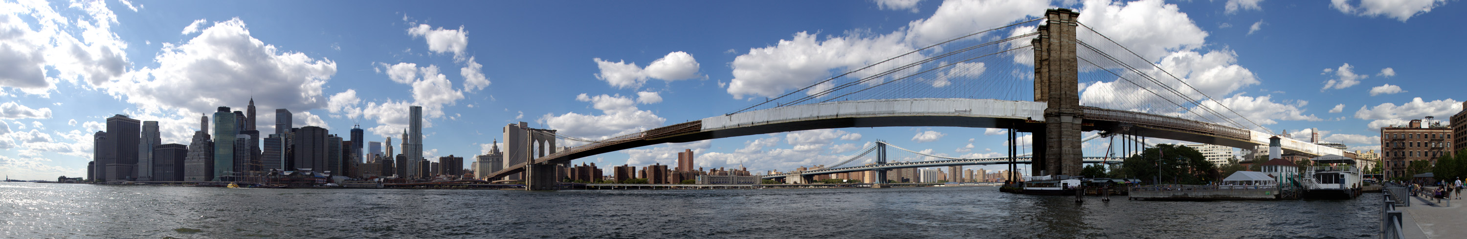 New York - 62 - East River Brooklyn Bridge Panorama