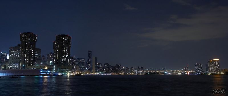 New York at night.