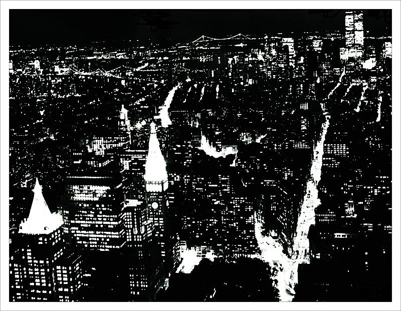 New York bei Nacht.
