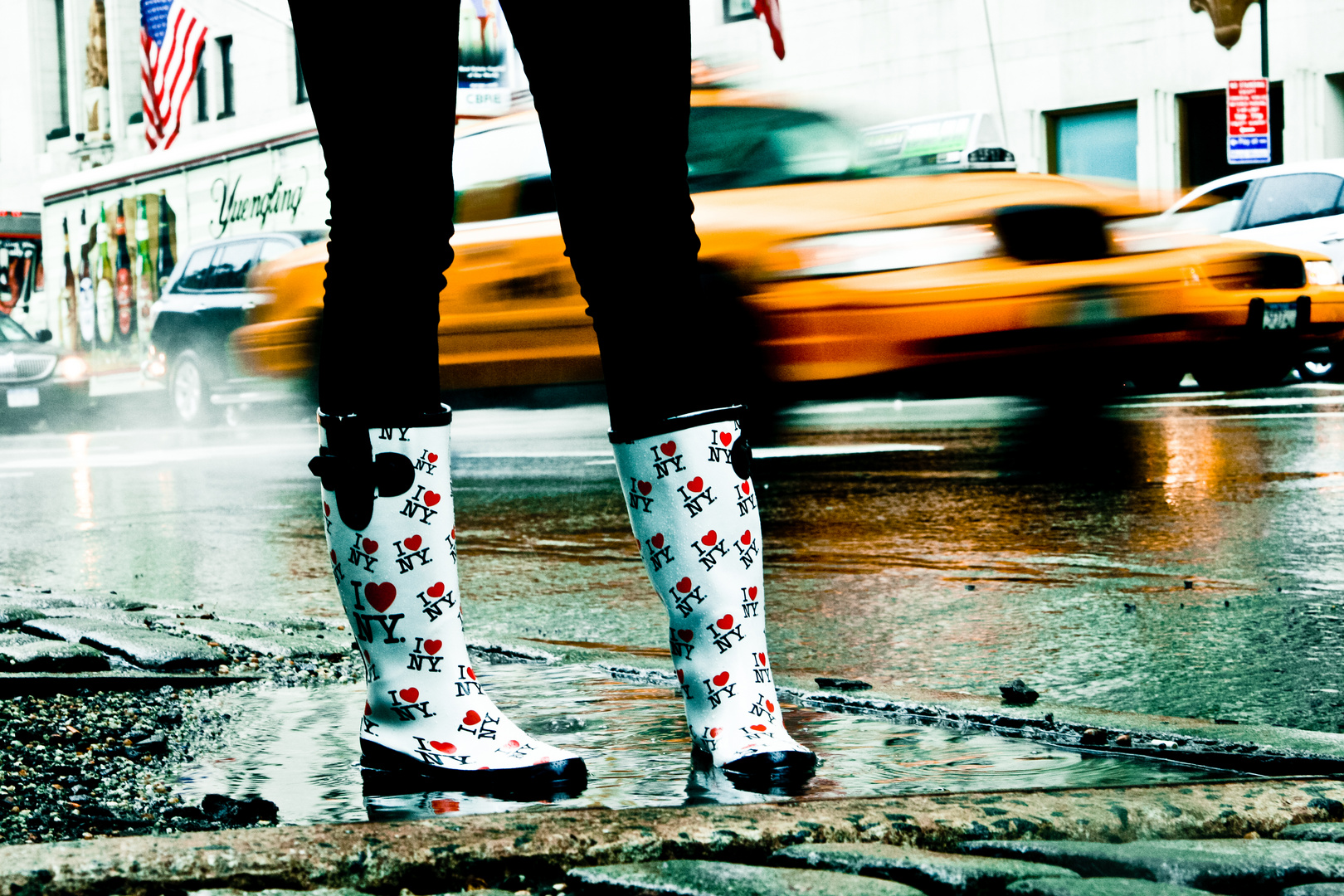 New York bei Regen!