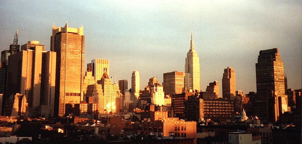 New York beim Sonnenuntergang