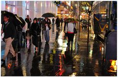 New York, Broadway, continúa lloviendo