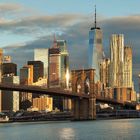 New York - Brooklyn Bridge und Manhattan