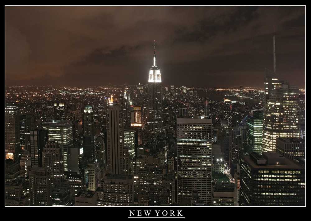 New York by night