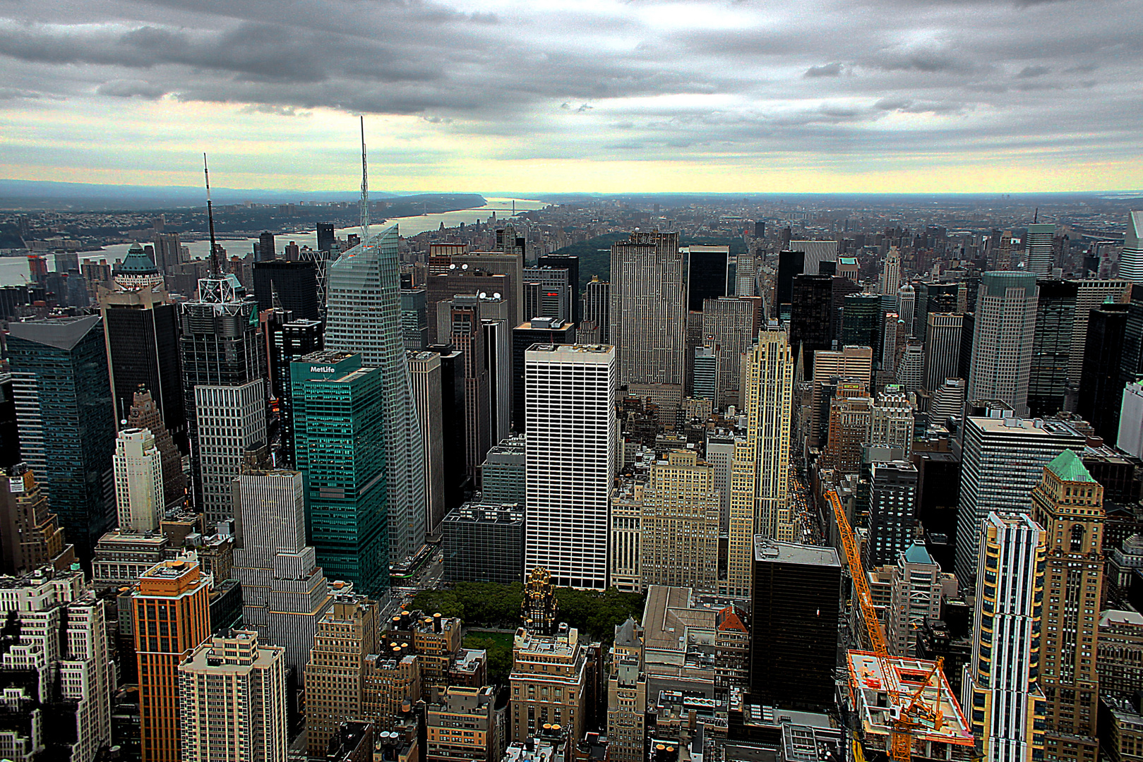 New York City Blick vom Empire State Building über den Central Park