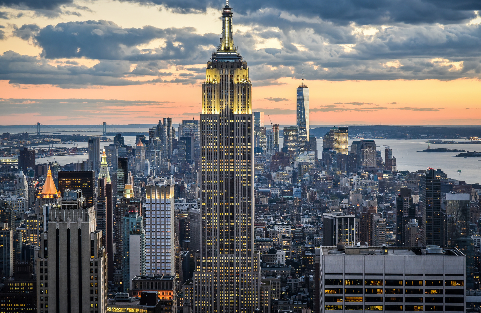 New York City / Empire STate Building Foto &amp; Bild landschaft, fotos