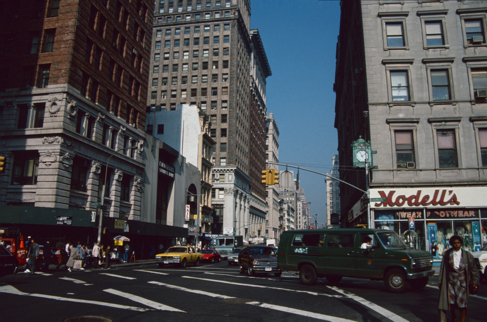 New York City, Manhattan, Chambers Street 1989