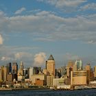 New York City Manhattan Skyline vom Boot aus Fotografiert