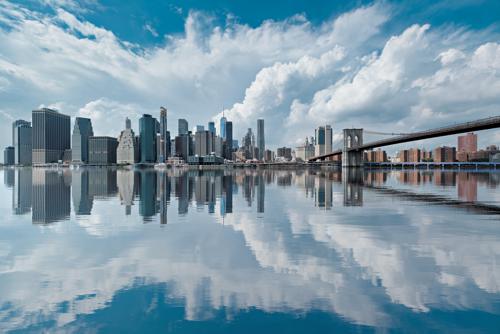 New York City Skyline & Brooklyn Bridge