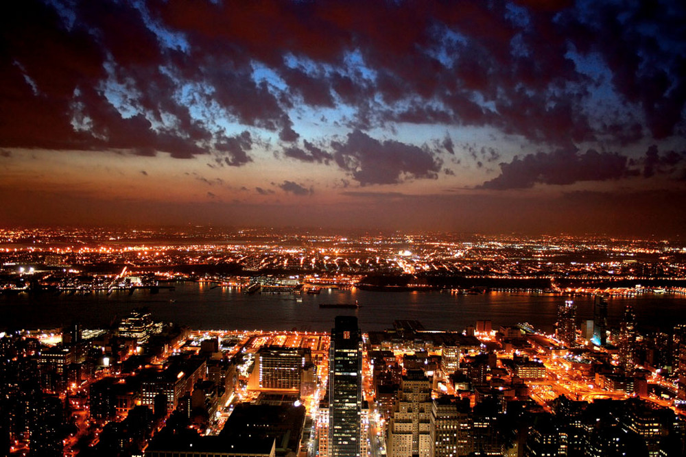 New York City Skyline by Night