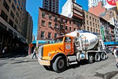 New York - Concrete Mixer Lorry close to Ground Zero