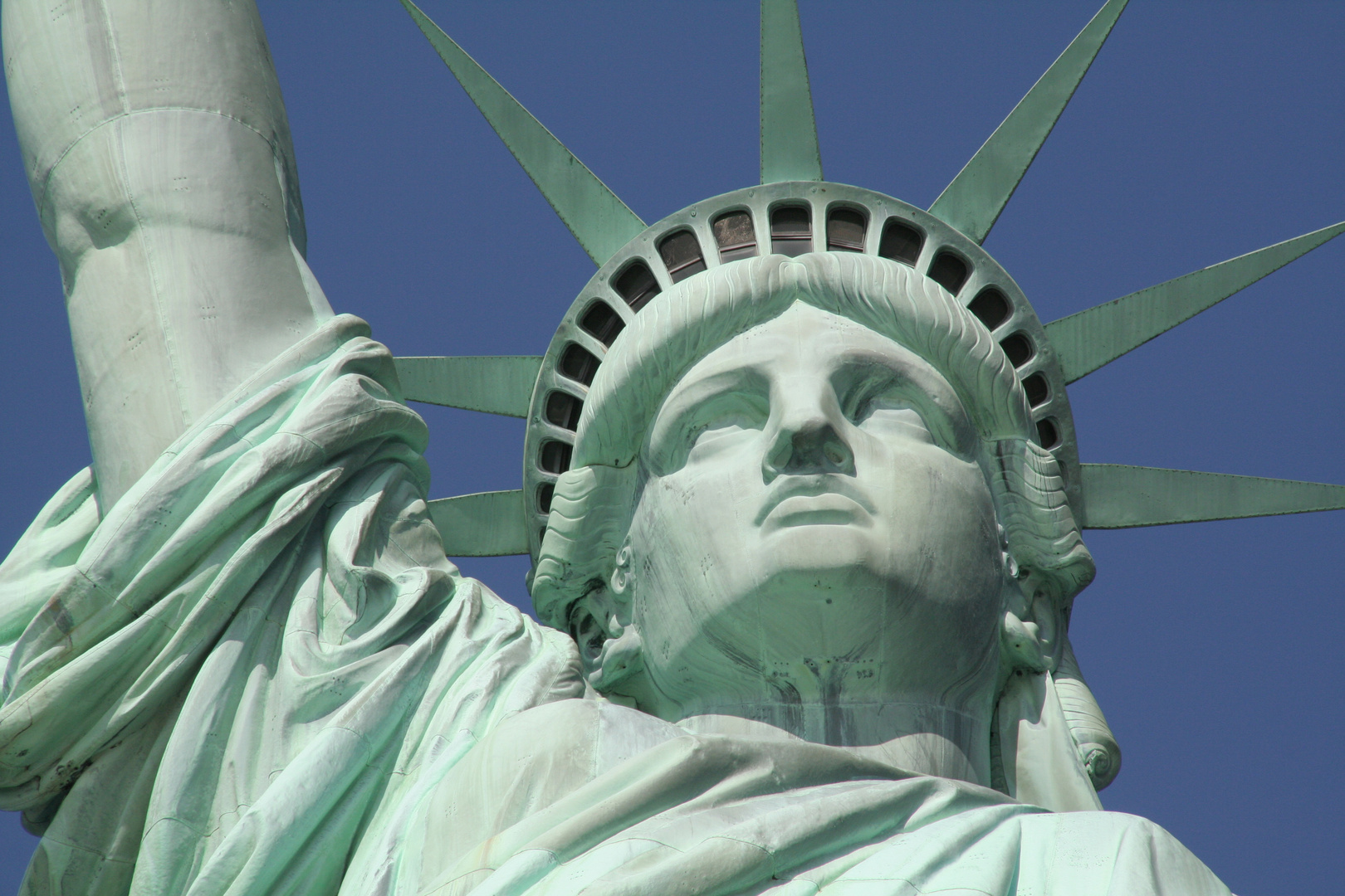 New York -Die Freiheitsstatue auf Liberty Island-