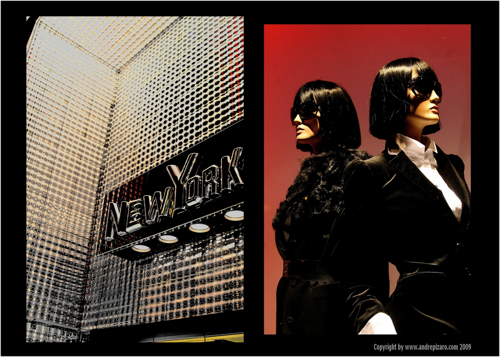 NEW YORK Fashiondreams - Collage - Copyright by André Pizaro 2009