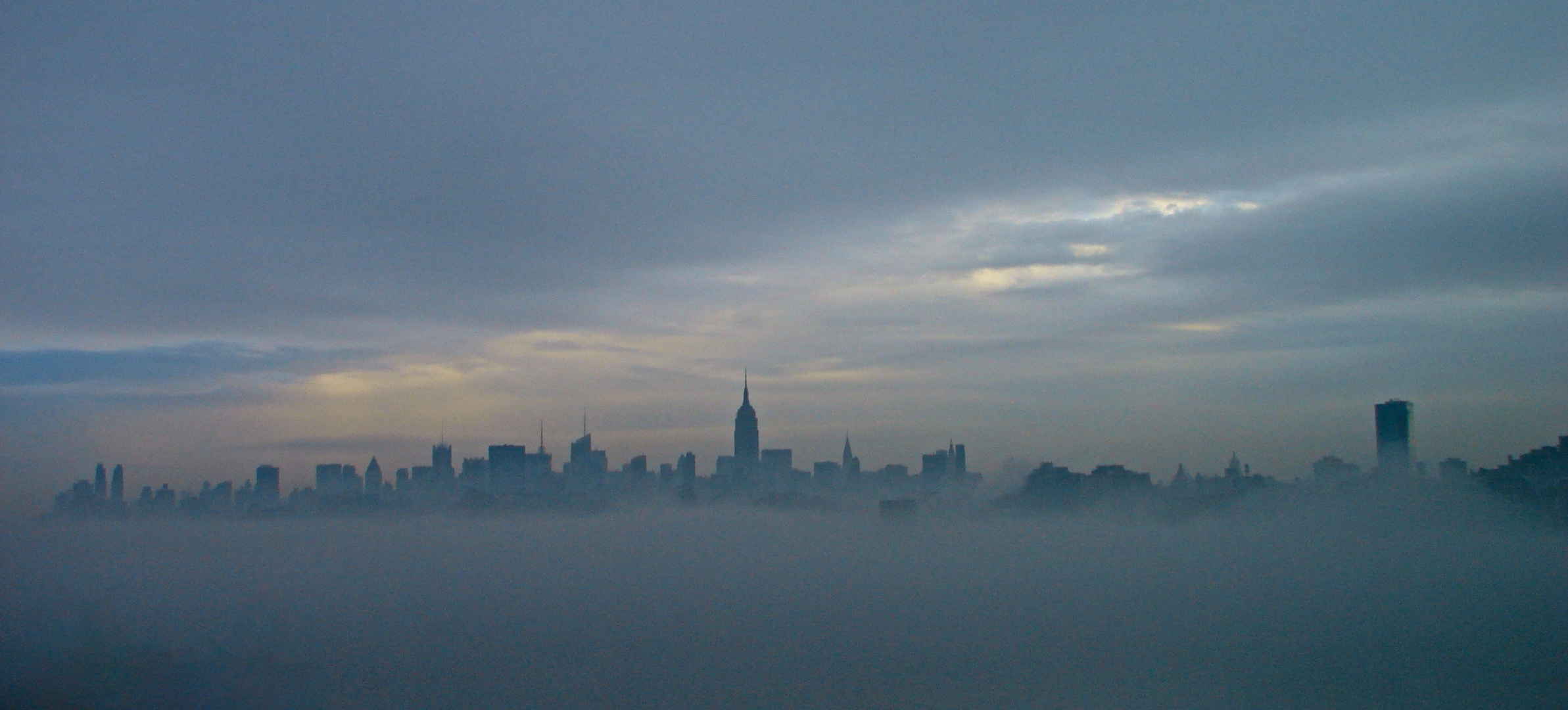 New York im Morgennebel neuer Bildausschnitt