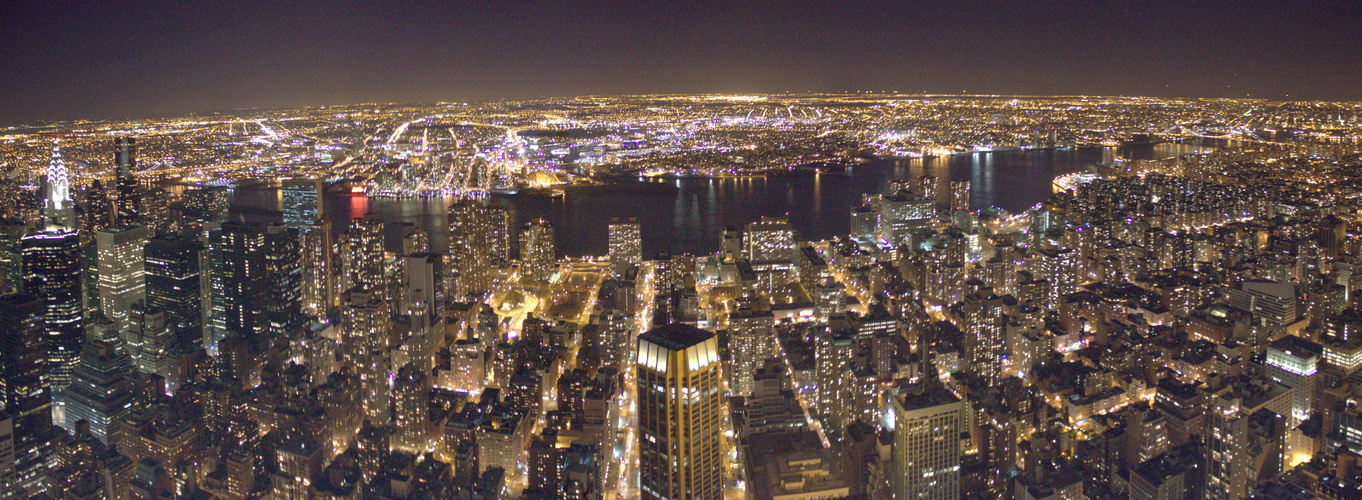 New York in der Nacht, Panorama