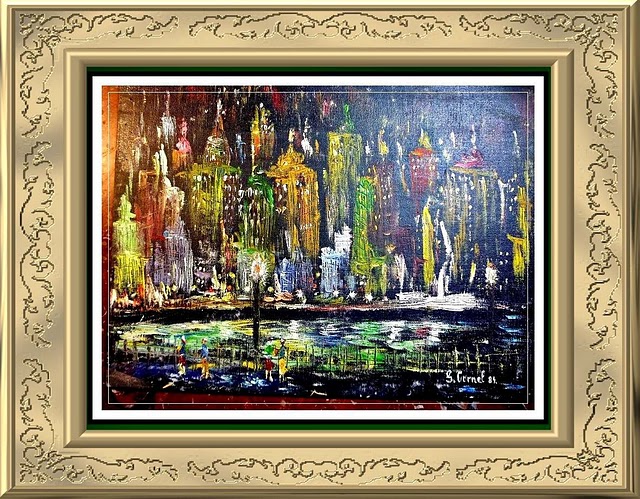 NEW YORK-KORNELIUS OIL PAINTING