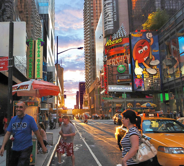 New York kurz bevor der Abend beginnt