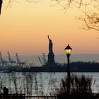 New York - Lady Liberty im Abendlicht