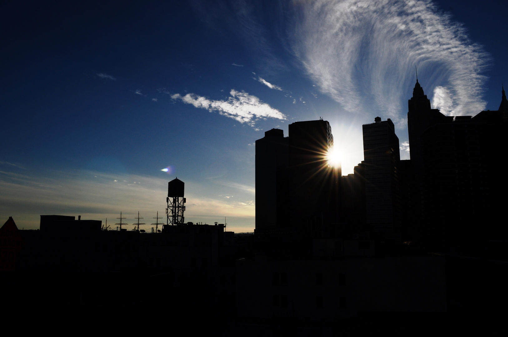 New York - Manhatten - Sonne - Wolken - Wind