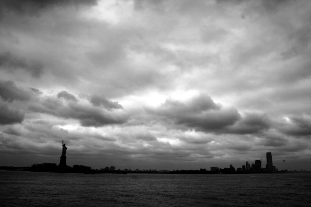 New York mit Wolken