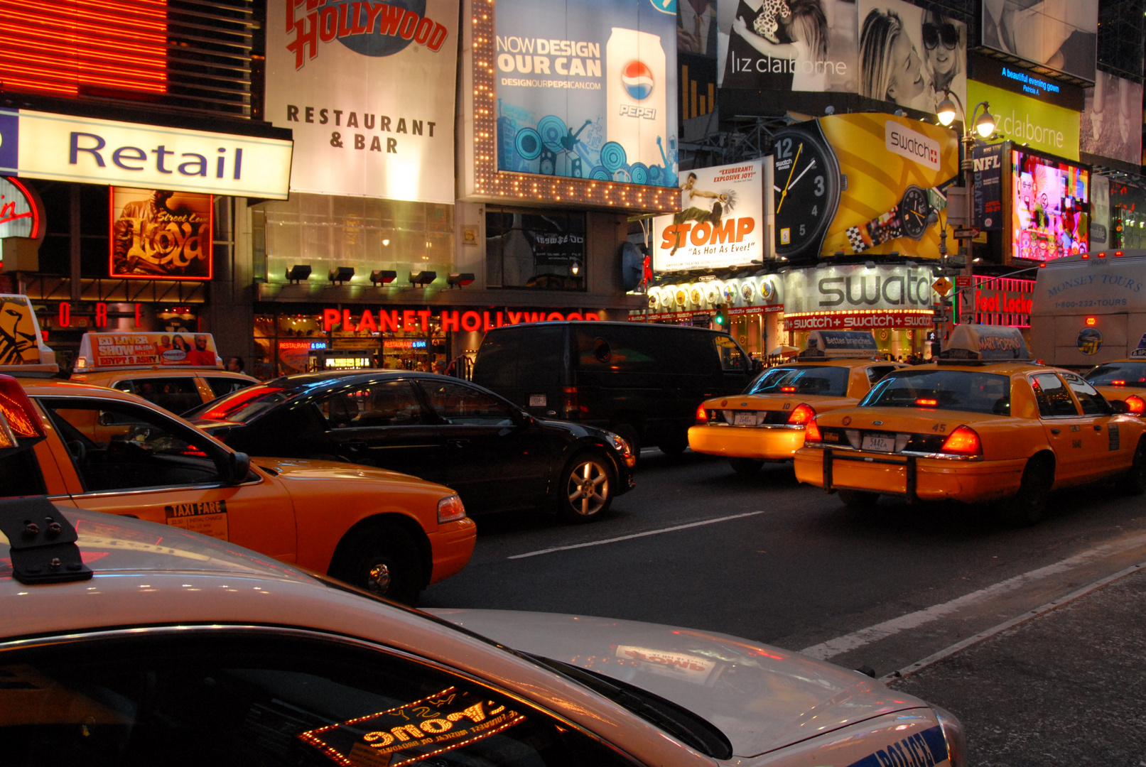 New York, nachts am Broadway