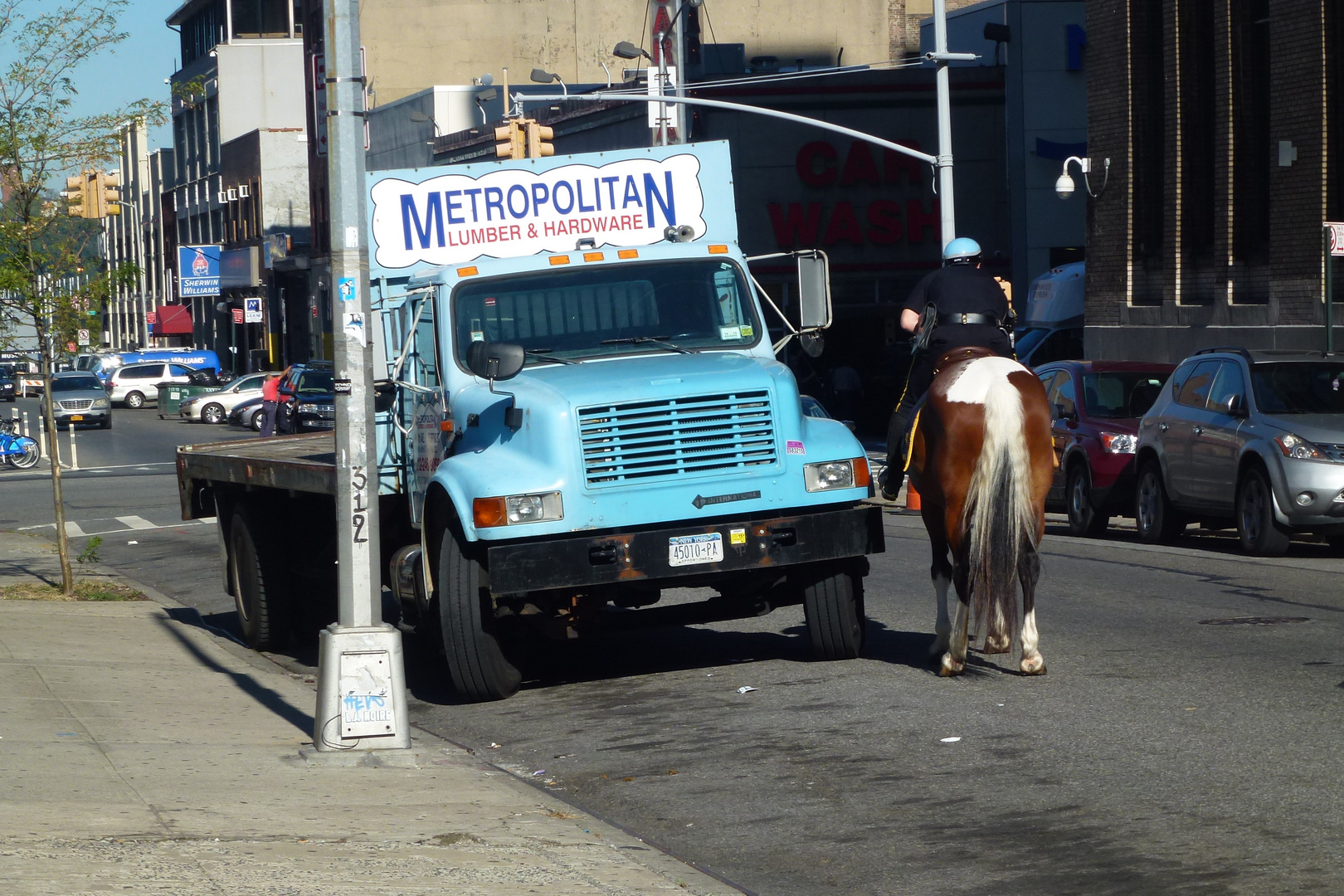 New York, Polizeistreife zu Pferd