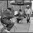 New York:   Reading the Bible at Bryant Park