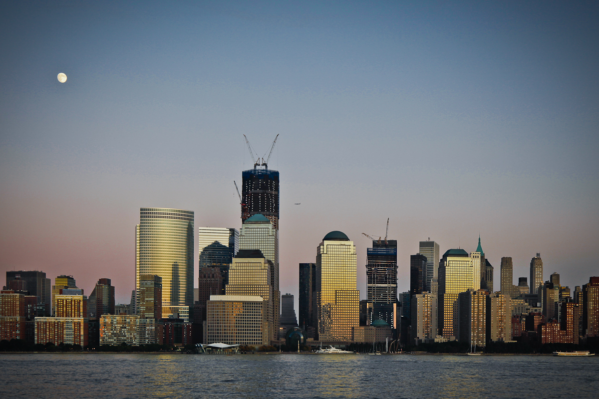 New York Skyline am Abend