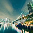 New York Skyline at Night / Brooklyn Bridge