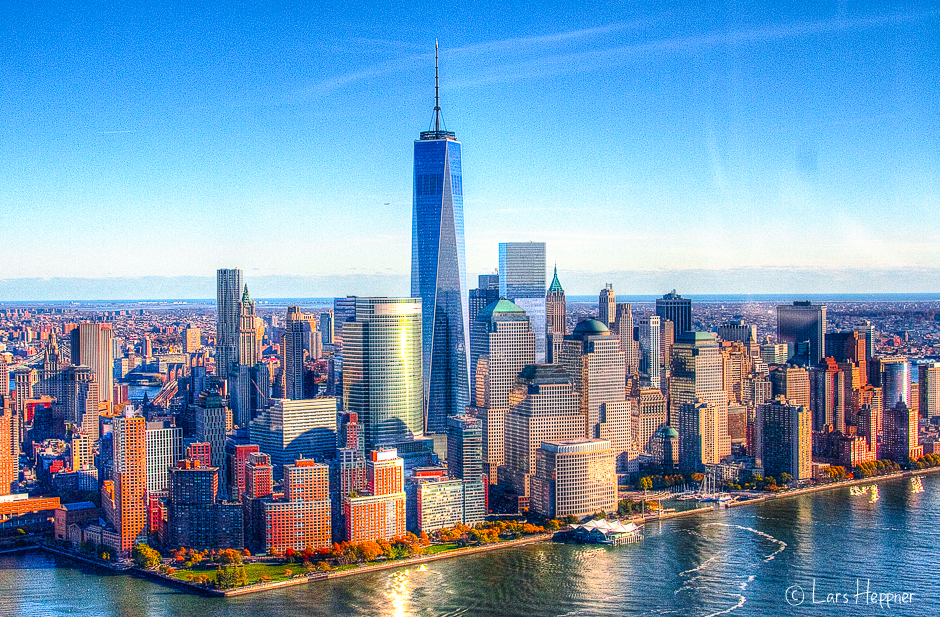 New York Skyline aus der Luft (DRI)