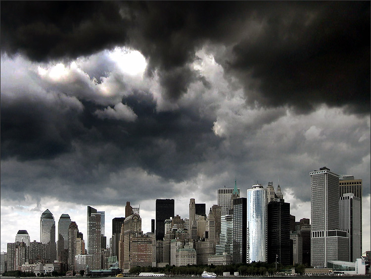 new york ... skyline ... cloudy