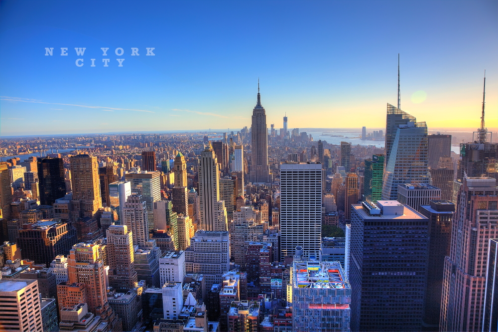 New York Skyline From Rockefeller Center