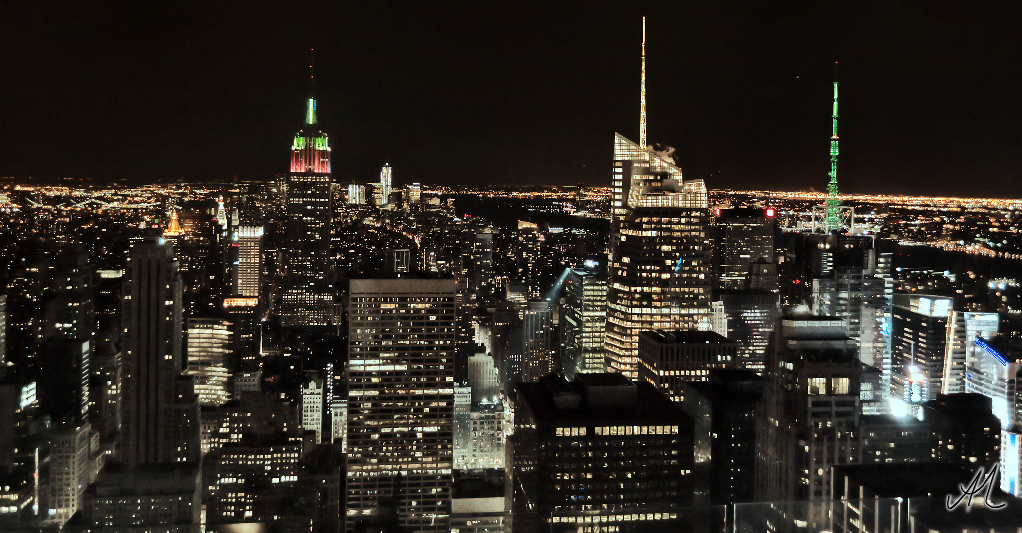 New York Skyline vom Rockefeller Center