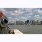 New York: South Manhattan Skyline seen from Ellis Island