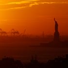 New York - Statue of Liberty from the Brooklyn Bridge