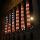 New York Stock Exchange (Wall Street zu Weihnachten festlich geschmückt)