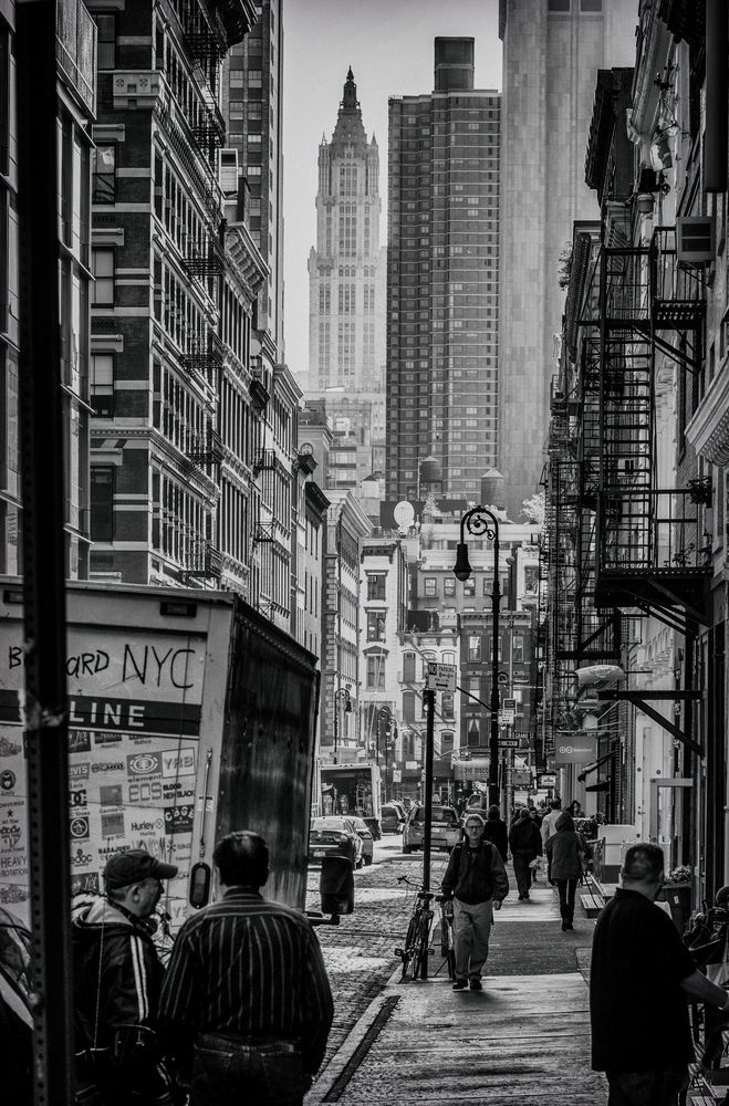 New York Street BW