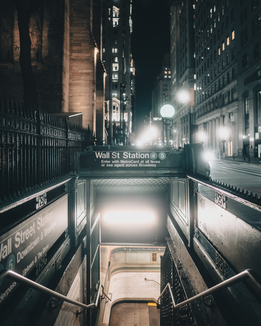 New York Subway at Wall Street