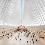 New York. The Oculus by Calatrava. Grand Hall.