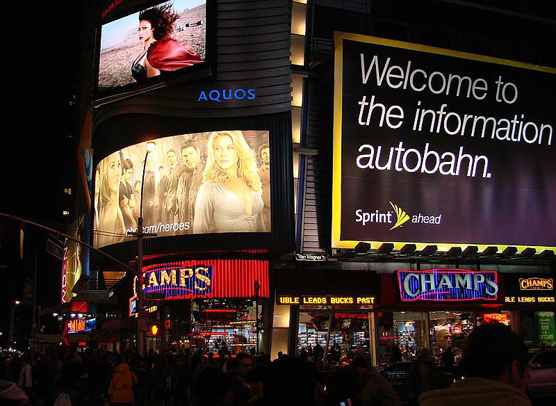 New York - Time Square II , natürlich auch bei Nacht