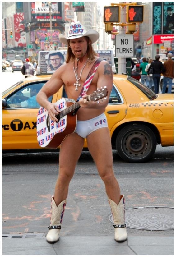 New York Time Square IV - Naked Cowboy