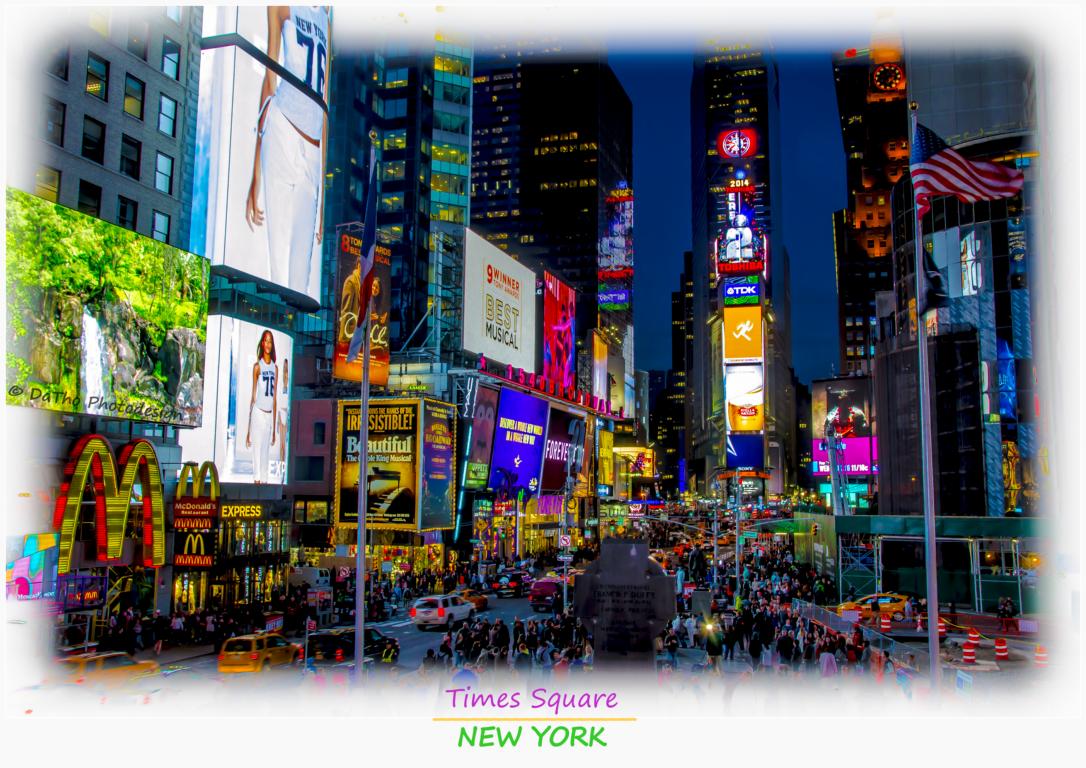 New York Times Square; ein Farbenmeer!